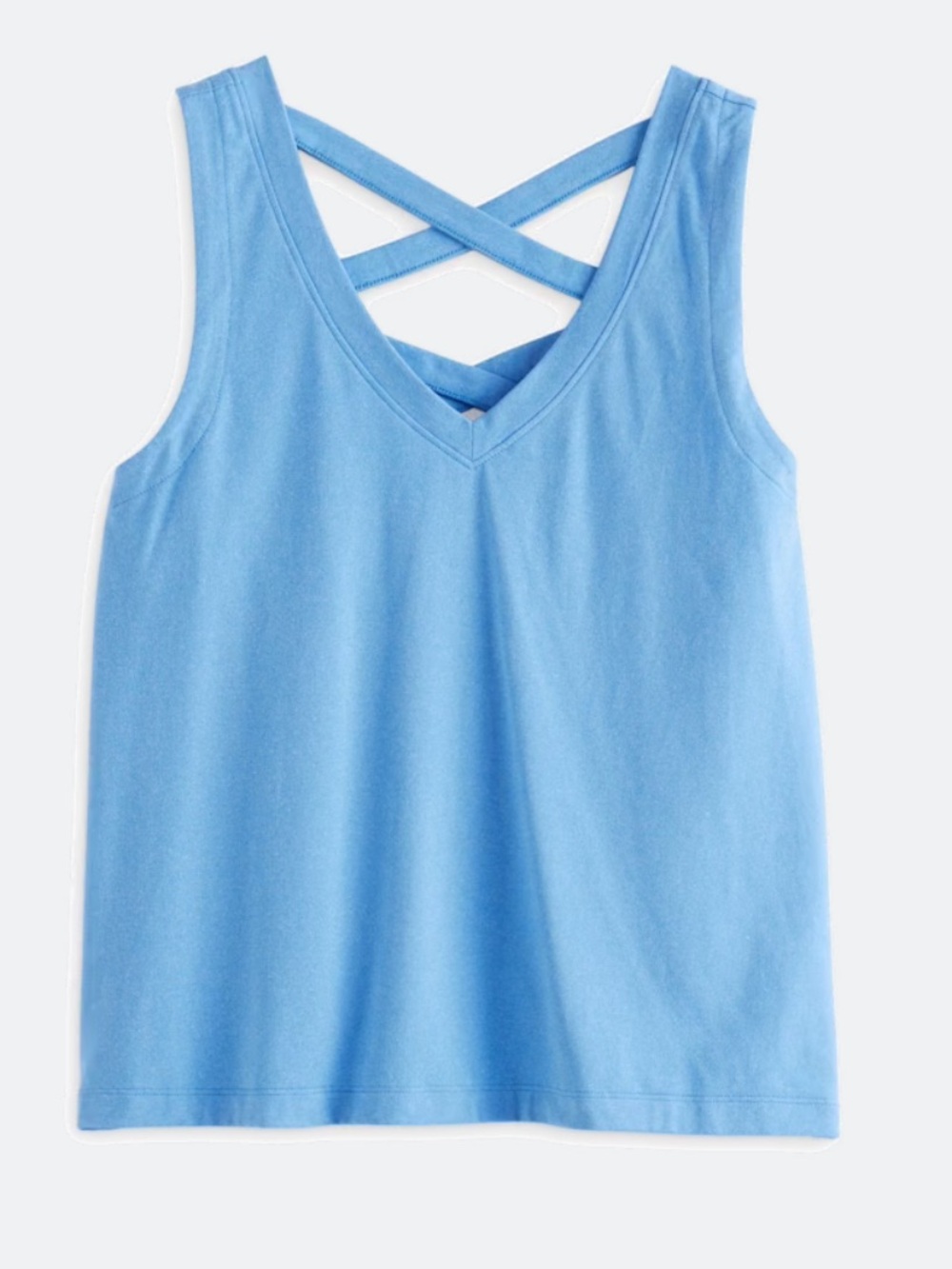 Threads 4 Thought Kristie Criss Cross Heather Luxe Jersey Tank Medium - Picture 4 of 7